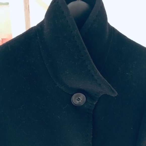 Cinzia Rocca Black Wool Coat - Picture 3 of 10